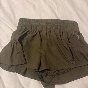 Green Free People Shorts